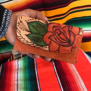 Women’s leather wallet ( hand made )